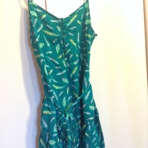 Aeropostale Feather Woven Tank Dress Size Small